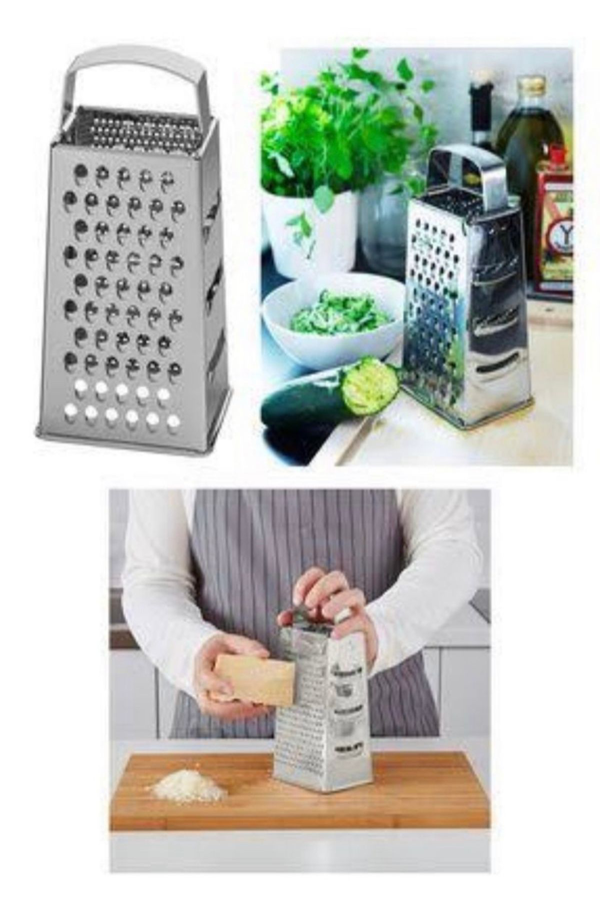 İkea 2'Li Çırpıcı+Çelik Rende+Çelik Sarımsak Ezici