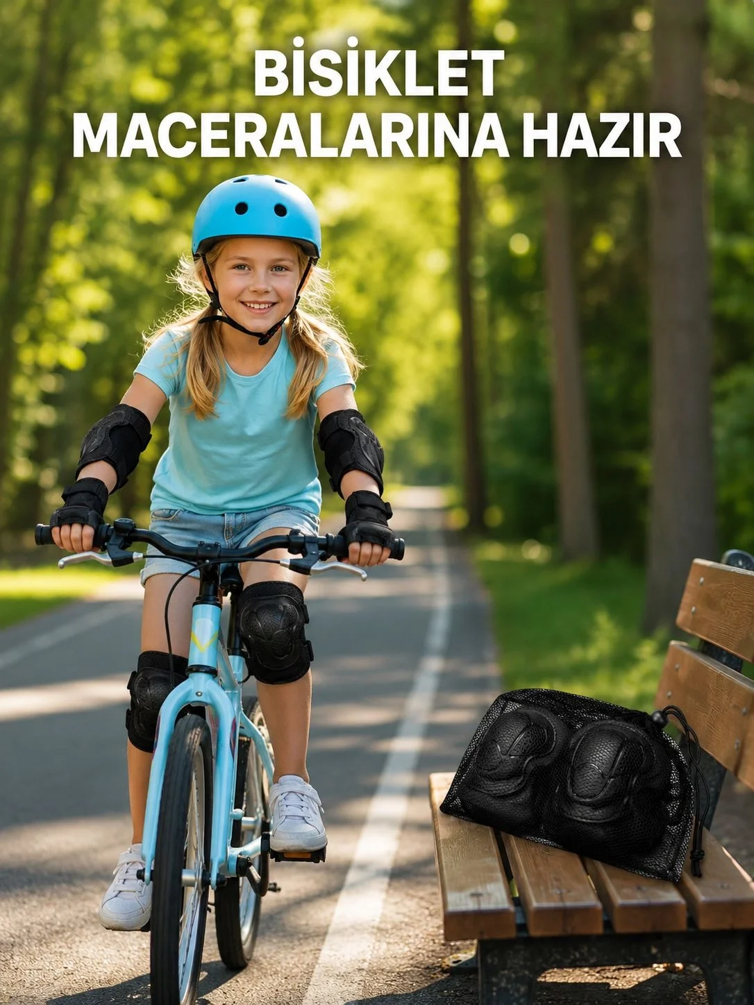 2'li Çocuk Koruyucu Spor Seti Siyah Dizlik Dirseklik El Bilek Koruyucu Fiyatı, Yorumları ve Özellikleri