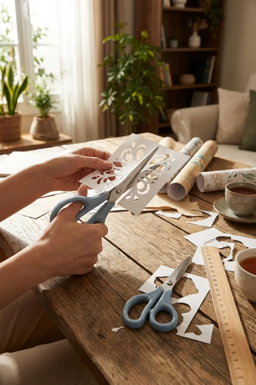 2'li Çok Amaçlı Makas Seti – Küçük Boy Mavi, 14.5 Cm