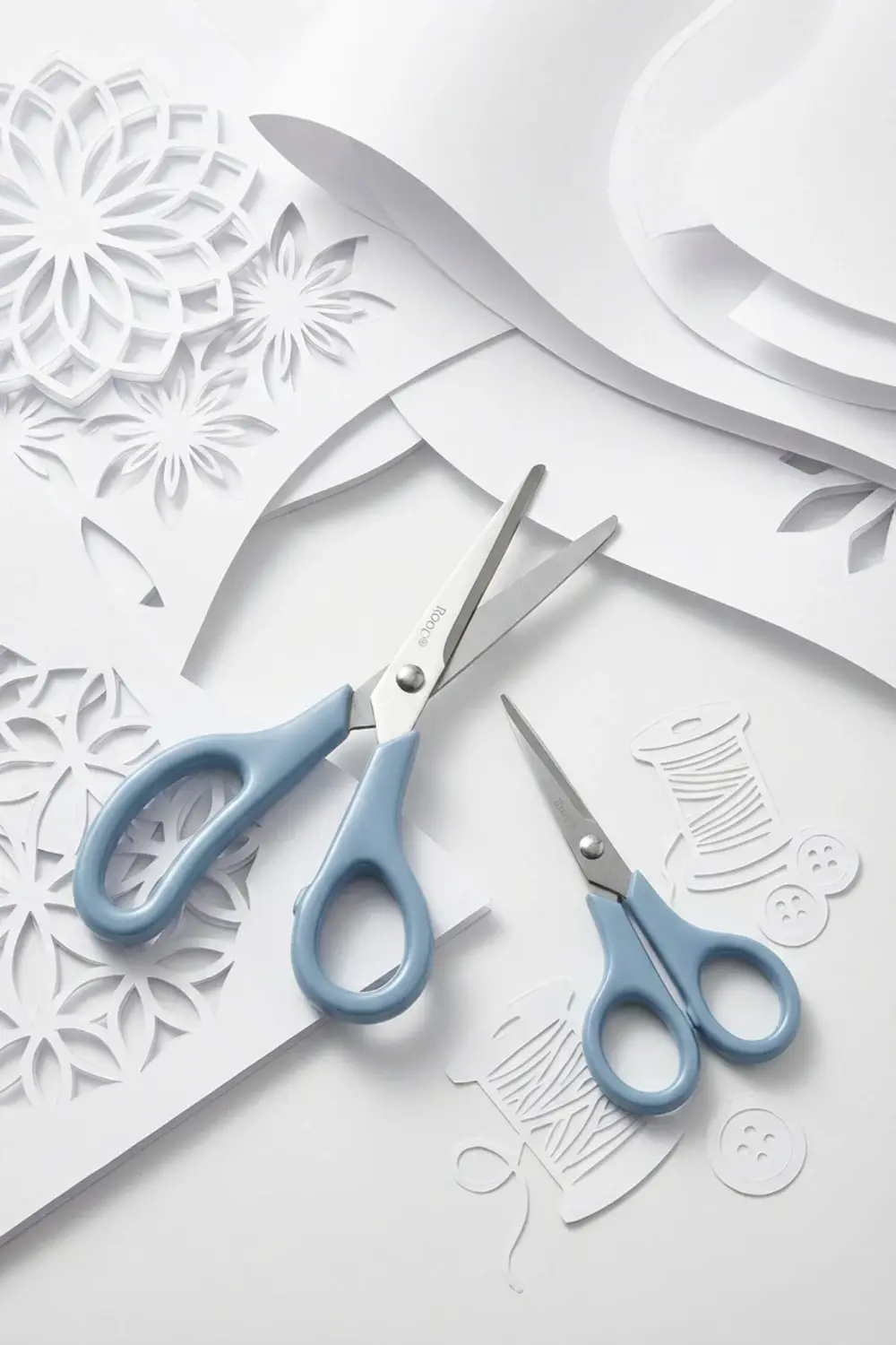 2'li Çok Amaçlı Makas Seti – Küçük Boy Mavi, 14.5 Cm