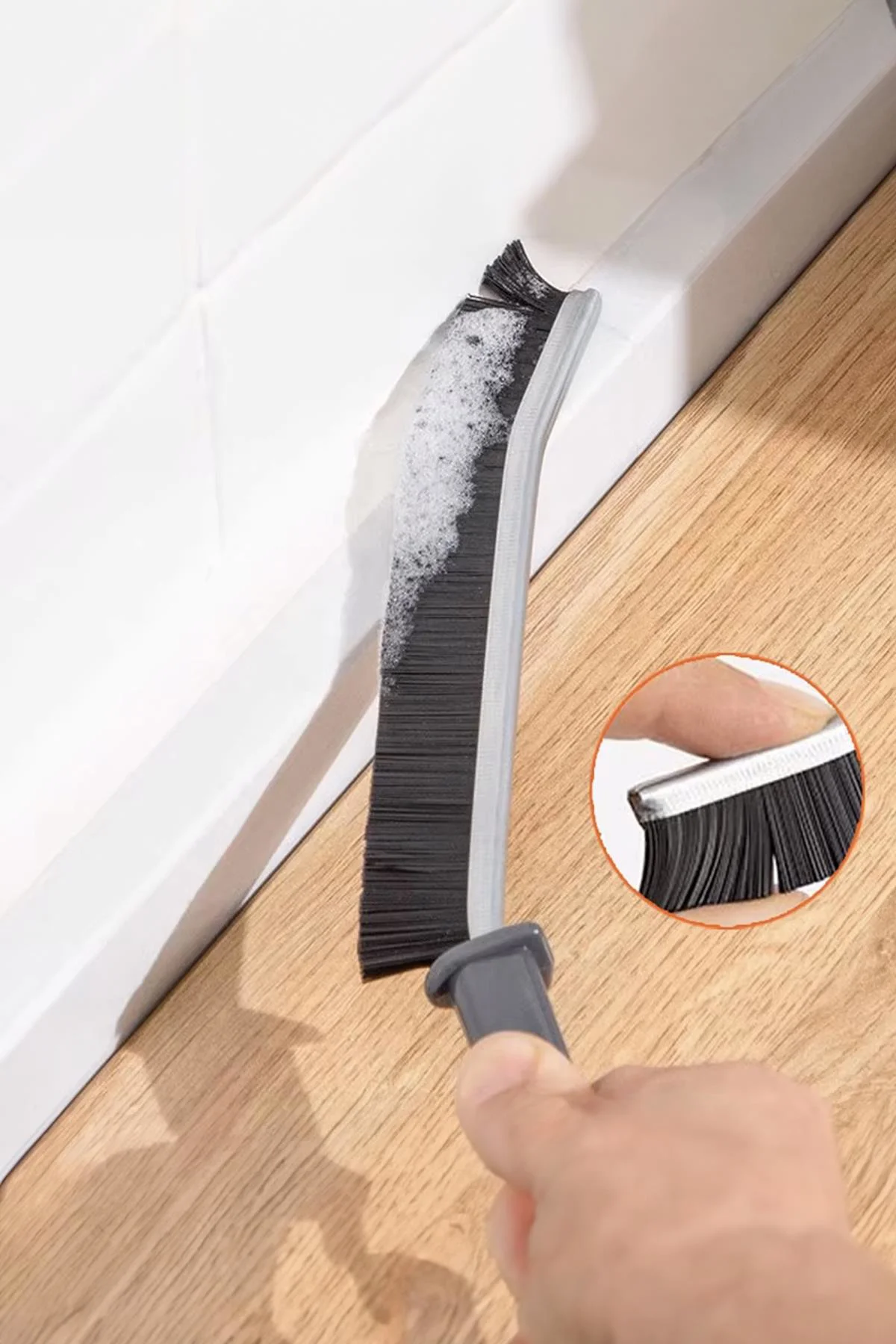2'li Çok Amaçlı Temizlik Fırçası & Derz Fırçası - Mutfak Banyo Temizlik Seti