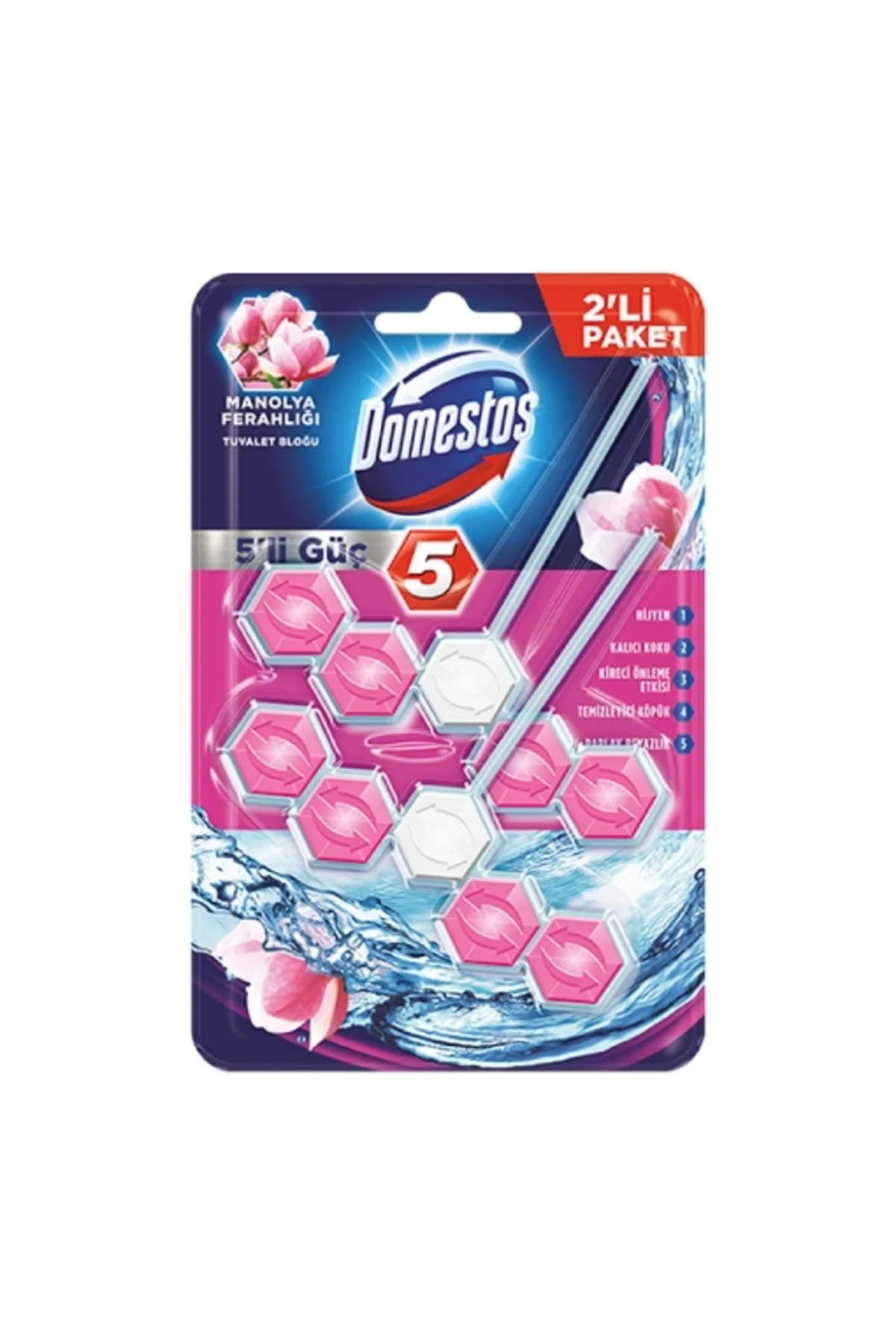 2'li Domestos WC Blok 110 Gr. Manolya Duopack