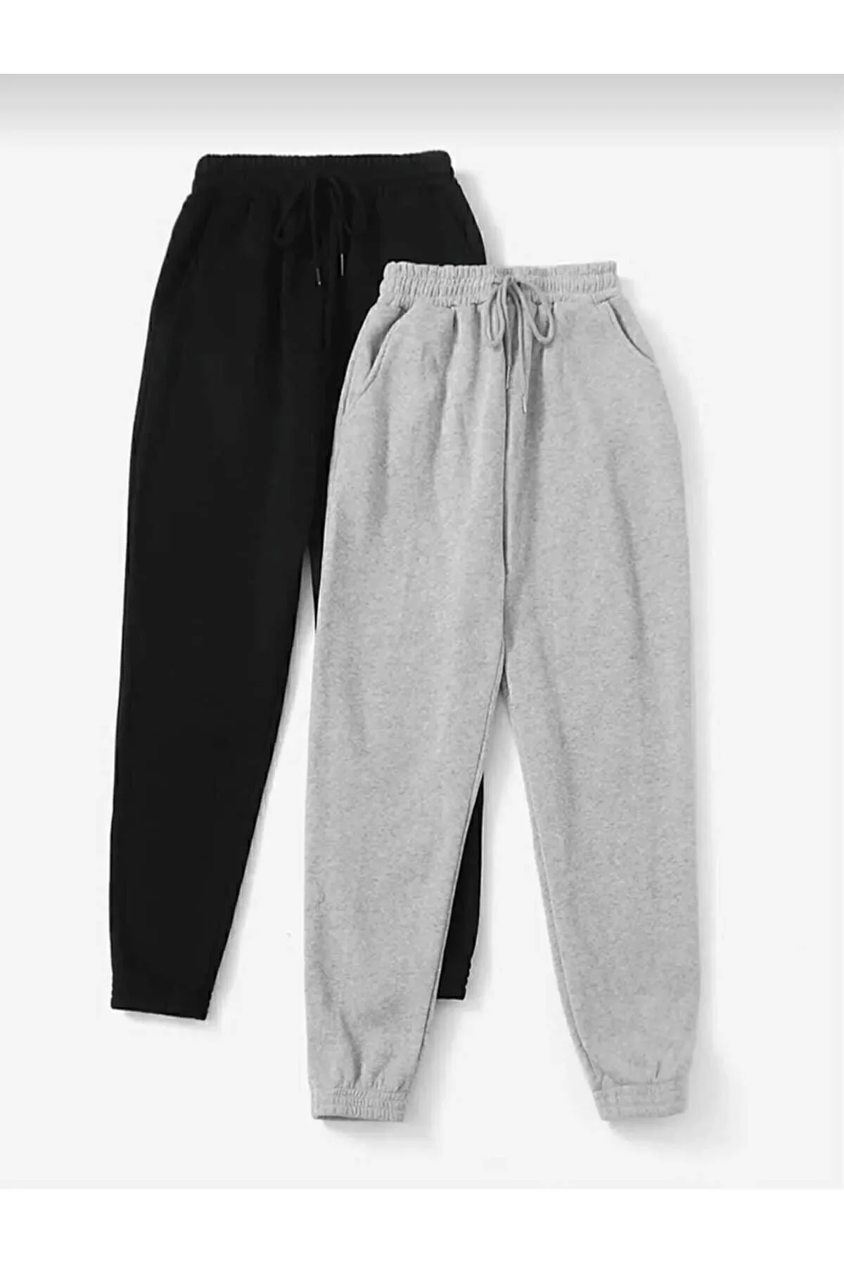 2Lİ Eşofman Seti Jogger Paça Lastik Eşofman Altı MEVSİMLİK