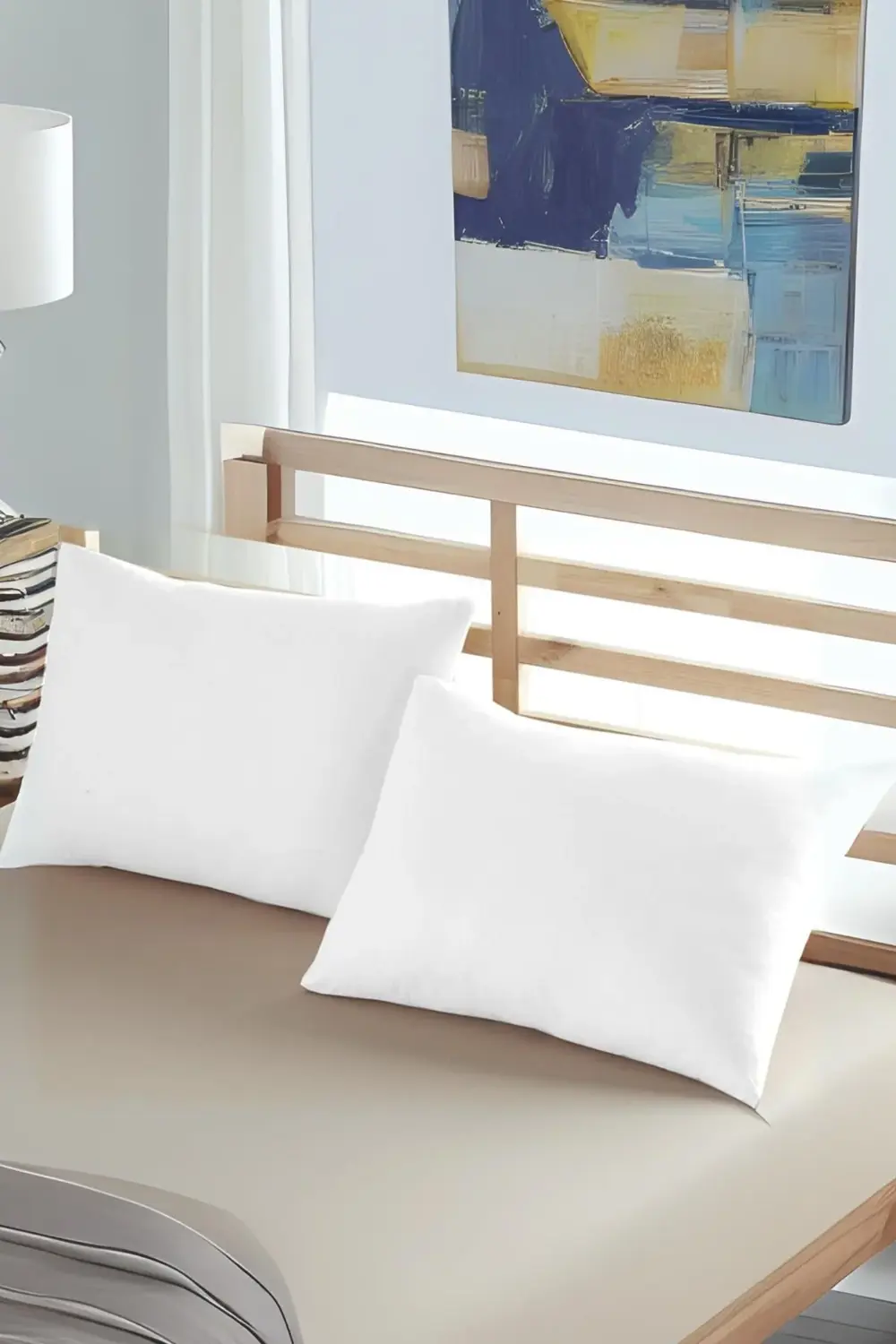 2'li Fermuarlı Mikrofiber Su Sıvı Geçirmez Yastık Alezi Yastık Ko