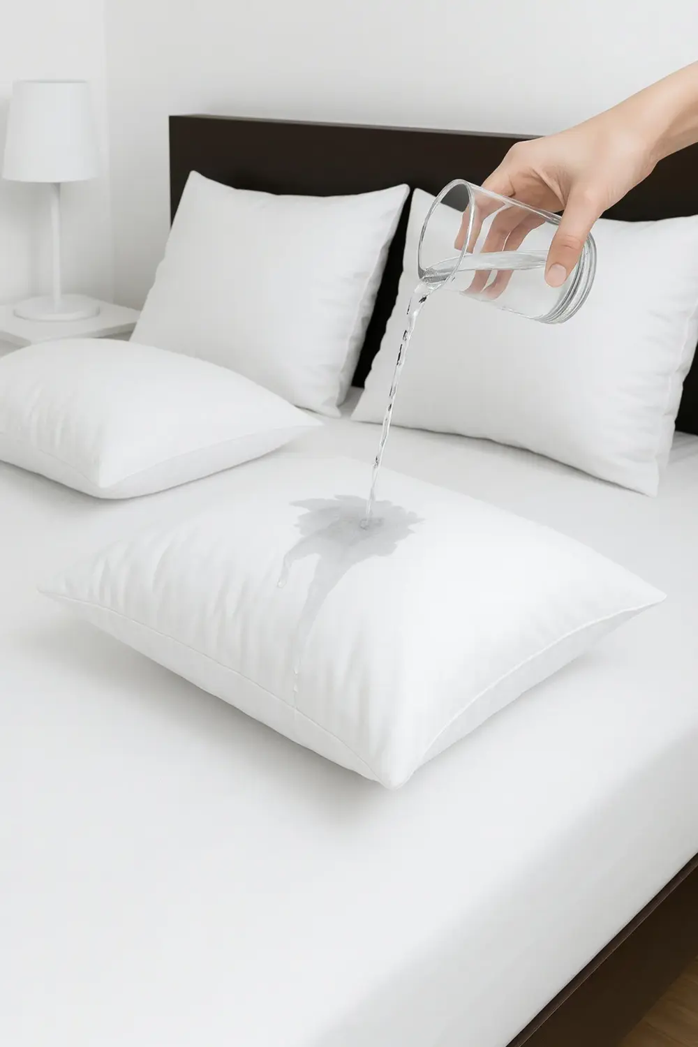 2'li Fermuarlı Mikrofiber Su Sıvı Geçirmez Yastık Alezi Yastık Ko