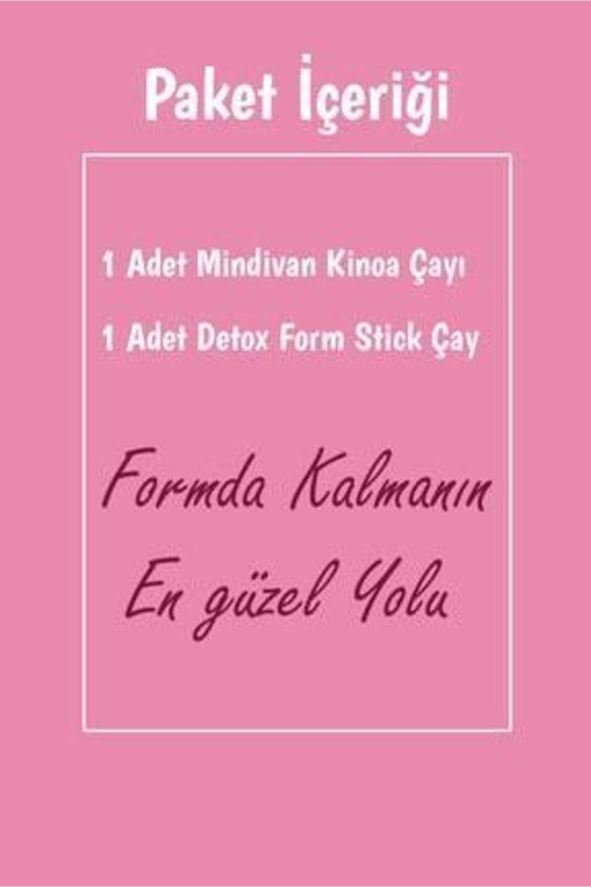 2'li Form Bitki Çayı Paketi Kinoa Çayı Ve Stick Çay