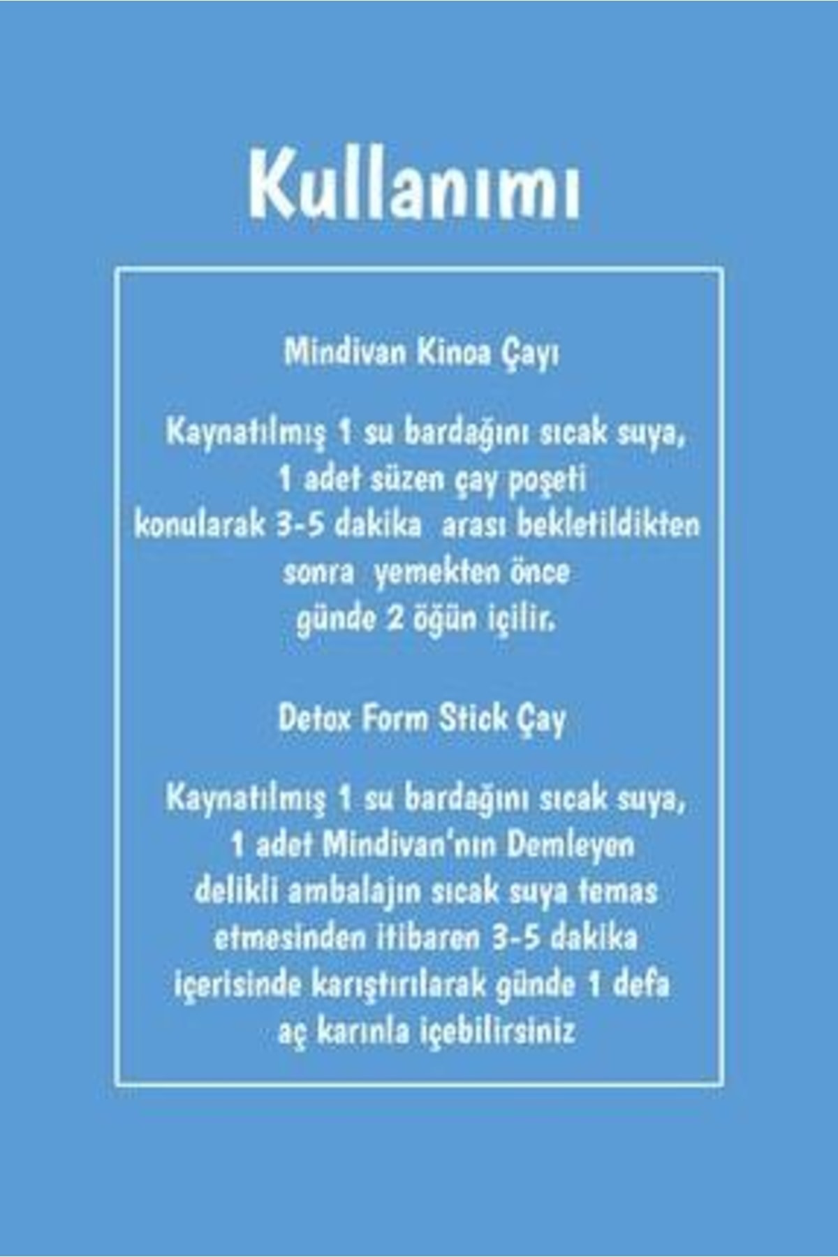2'li Form Bitki Çayı Paketi Kinoa Çayı Ve Stick Çay