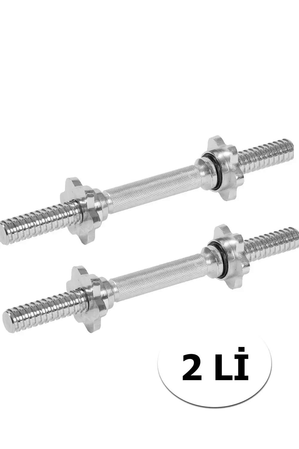 2'Li Full Krom Kısa Bar 36 Cm İçi Dolu Kısa Bar 25,4 Mm Ile 29 Mm