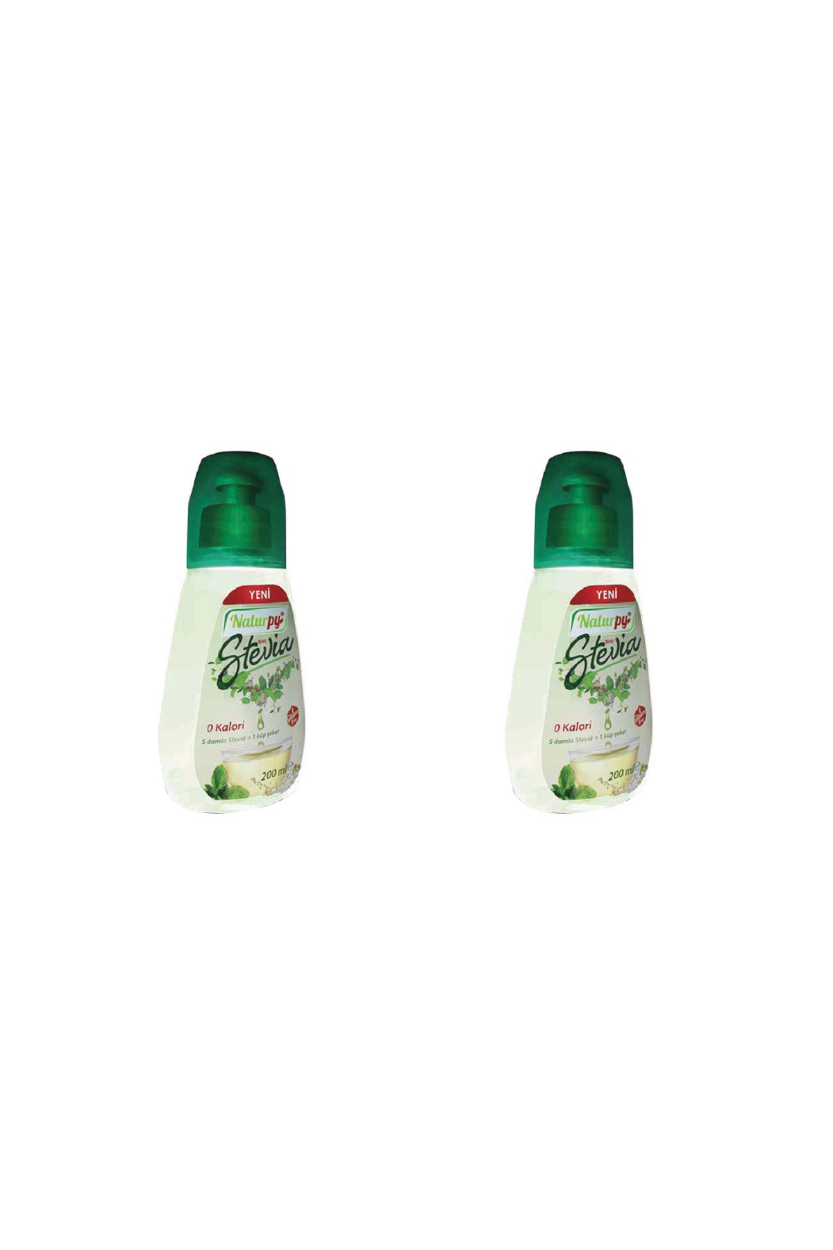 2'li Glutensiz Sıvı Stevia Tatlandırıcı