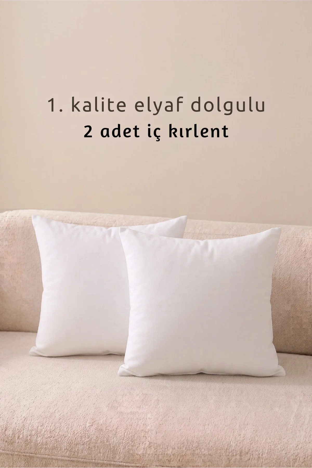 2'li İç Kırlent Silikon Elyaf Dolgulu Koltuk Kırlenti İç Yastık Dolgusu Kırlent İçi Fiyatı, Yorumları ve Özellikleri