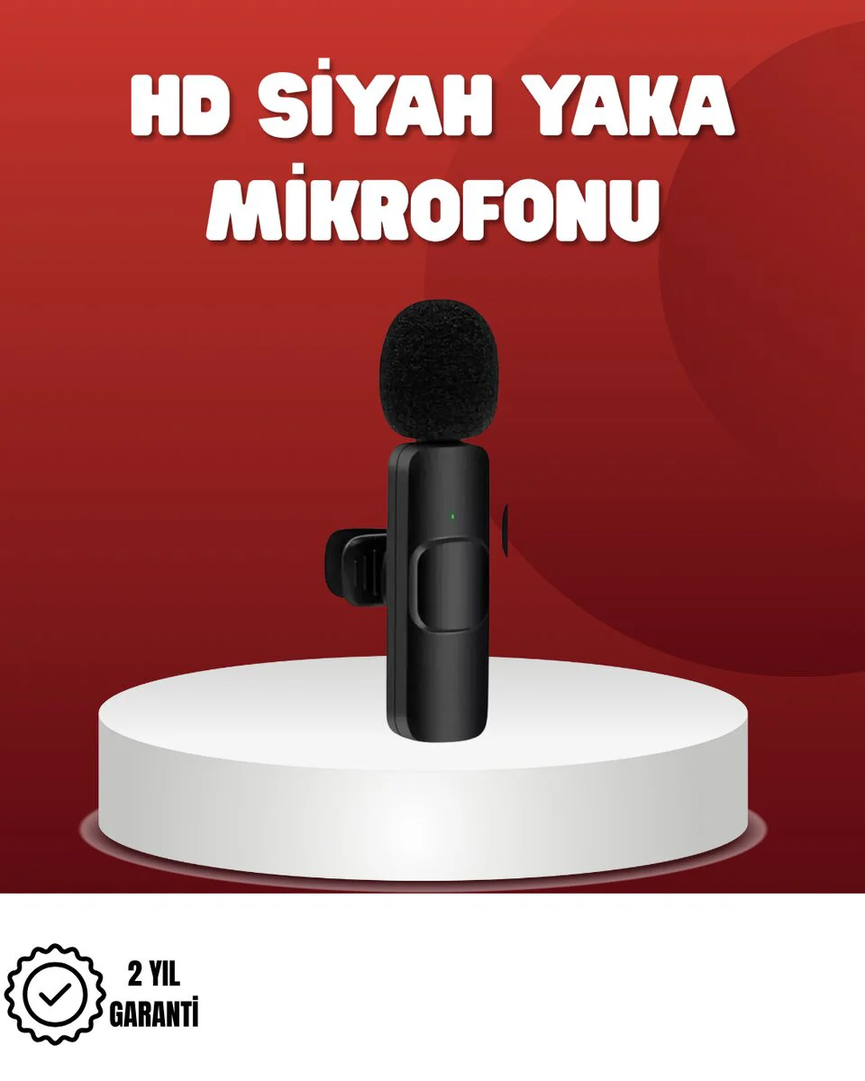 2’li Kablosuz Yaka Mikrofonu - iPhone İçin Profesyonel Video Kayıt Sistemi
