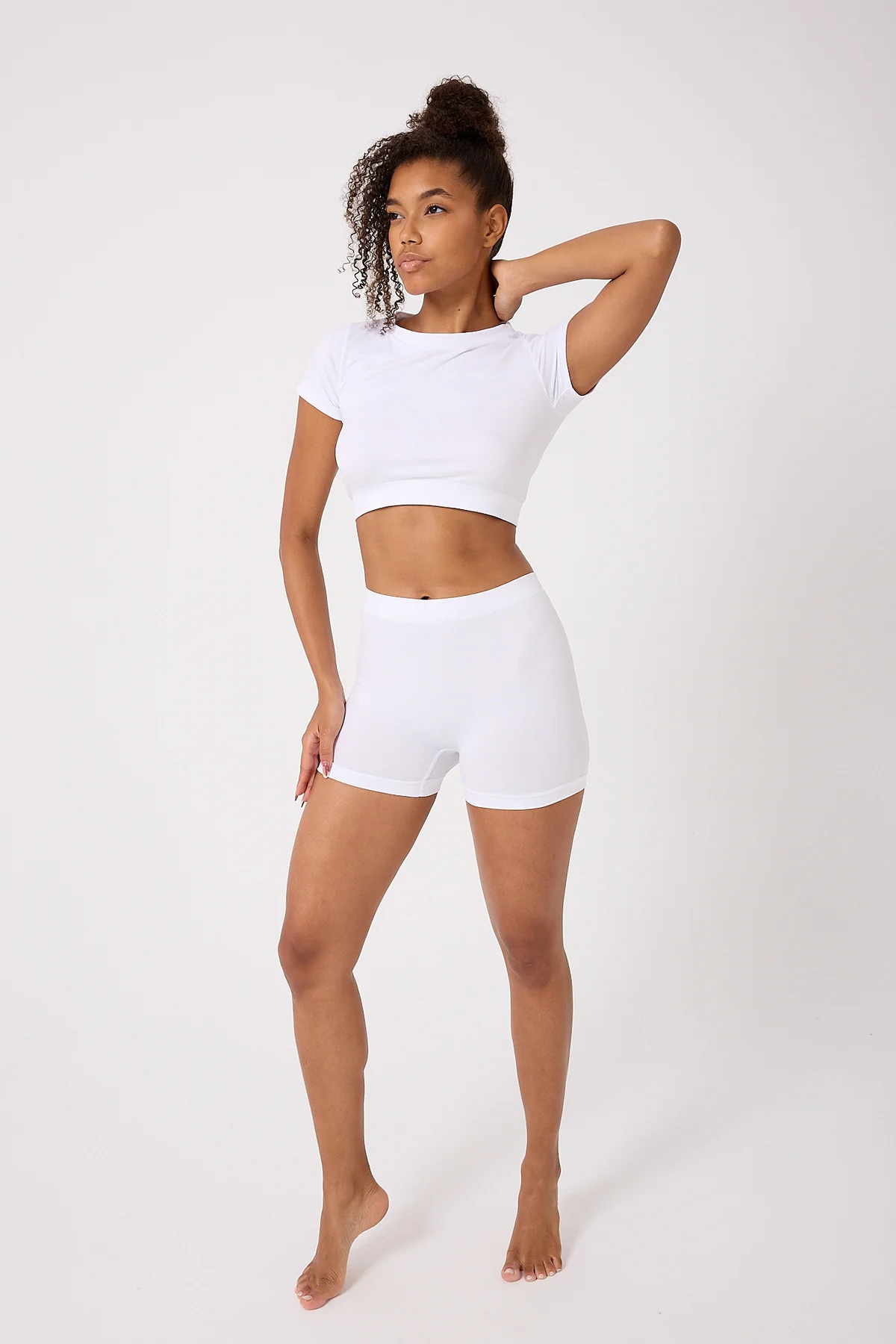 2'li Kadın Dikişsiz Esnek Basic Boxer
