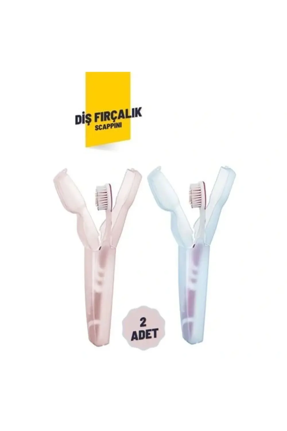 2'li Kapaklı Diş Fırçası Kutusu Kapaklı Diş Fırçalık – Hijyenik v