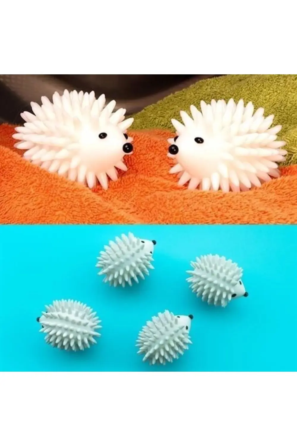 ® 2'Li Kirpi Model Tüy Toplayıcı Kırışık Önleyici Çamaşır Kurutma