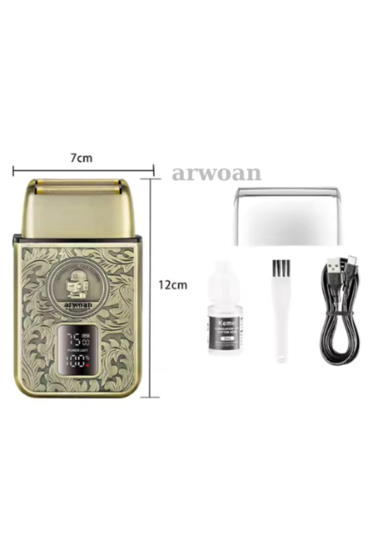 Arwoan 2'Li Kombo Tıraş Makineleri Sinek Kaydı Traş Saç Sakal Traşı