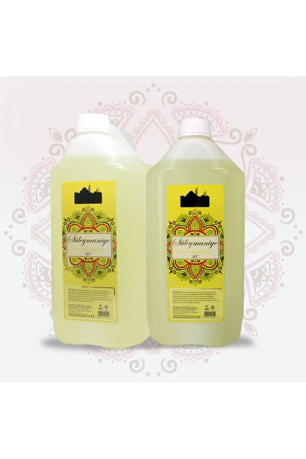 2'li Limon Kolonyası 5 Litre (80 Derece) (2*5l)