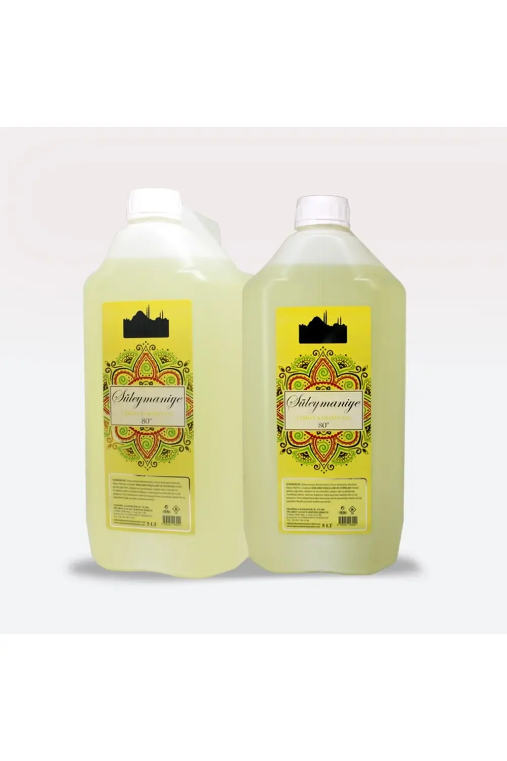2'li Limon Kolonyası 5 Litre (80 Derece) (2*5l)
