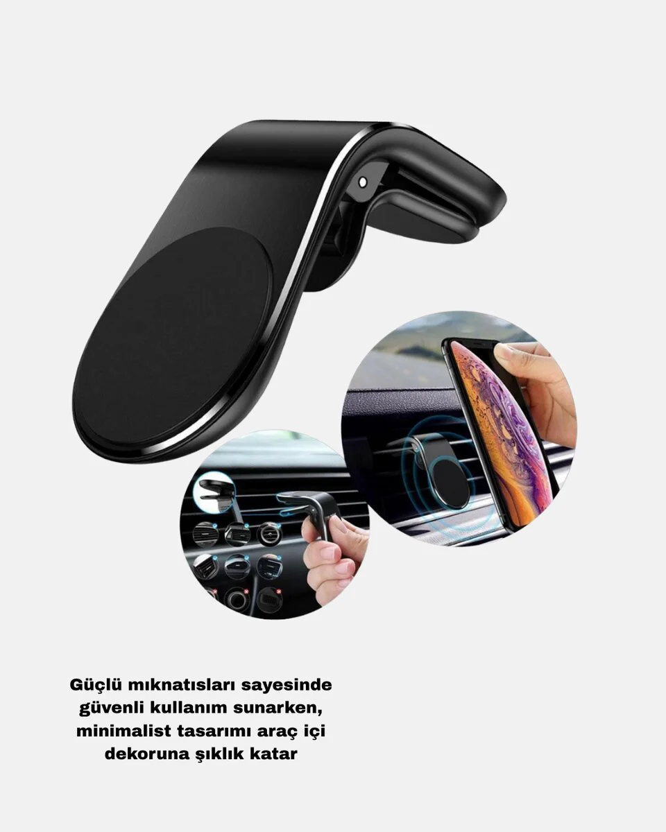 2'li Manyetik Araç Telefon Tutucu ve 55W Hızlı Şarj Adaptörü Seti