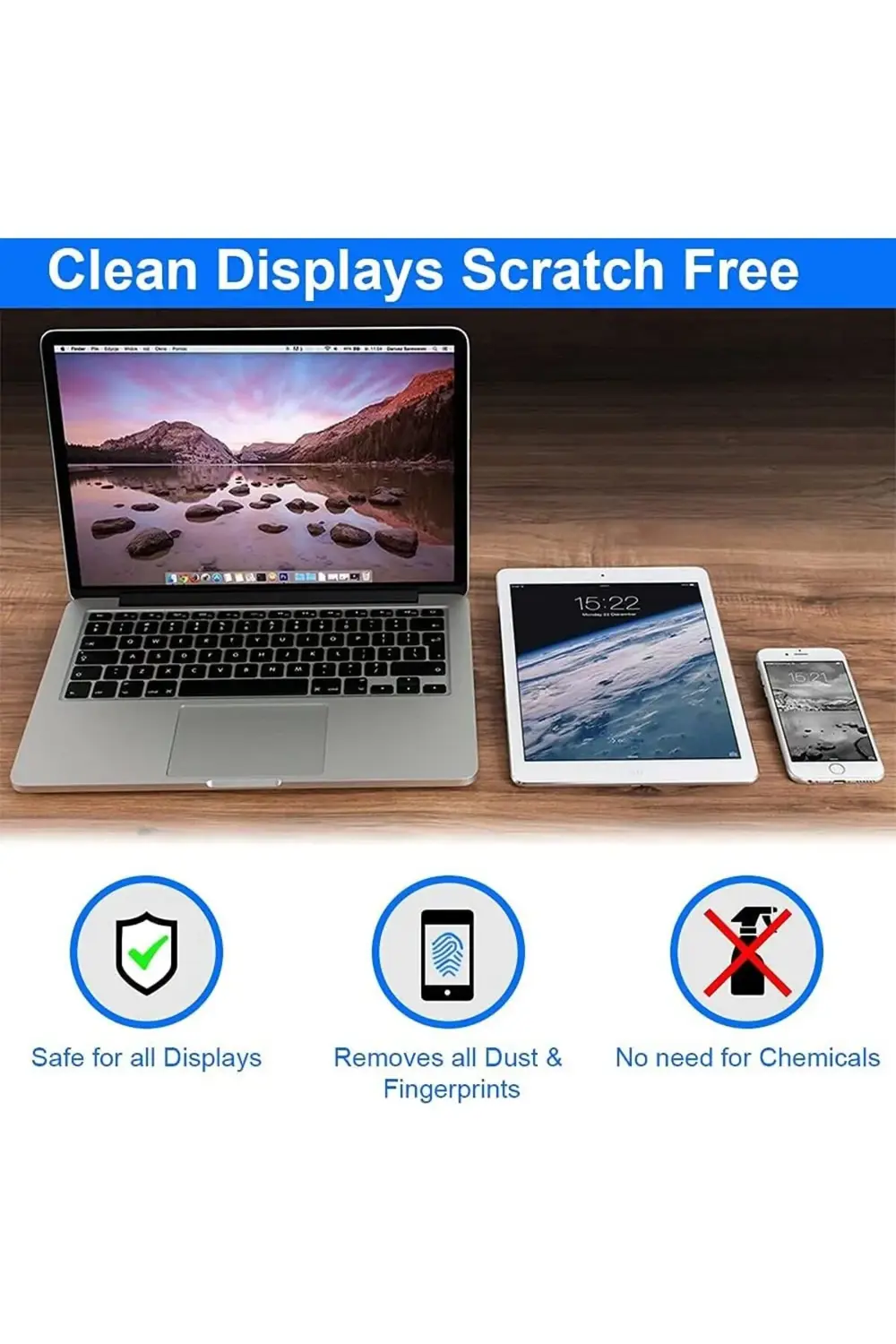 2’li Mikrofiber Temizlik Bezi | 30x30 cm | Çizmez – Leke Bırakmaz