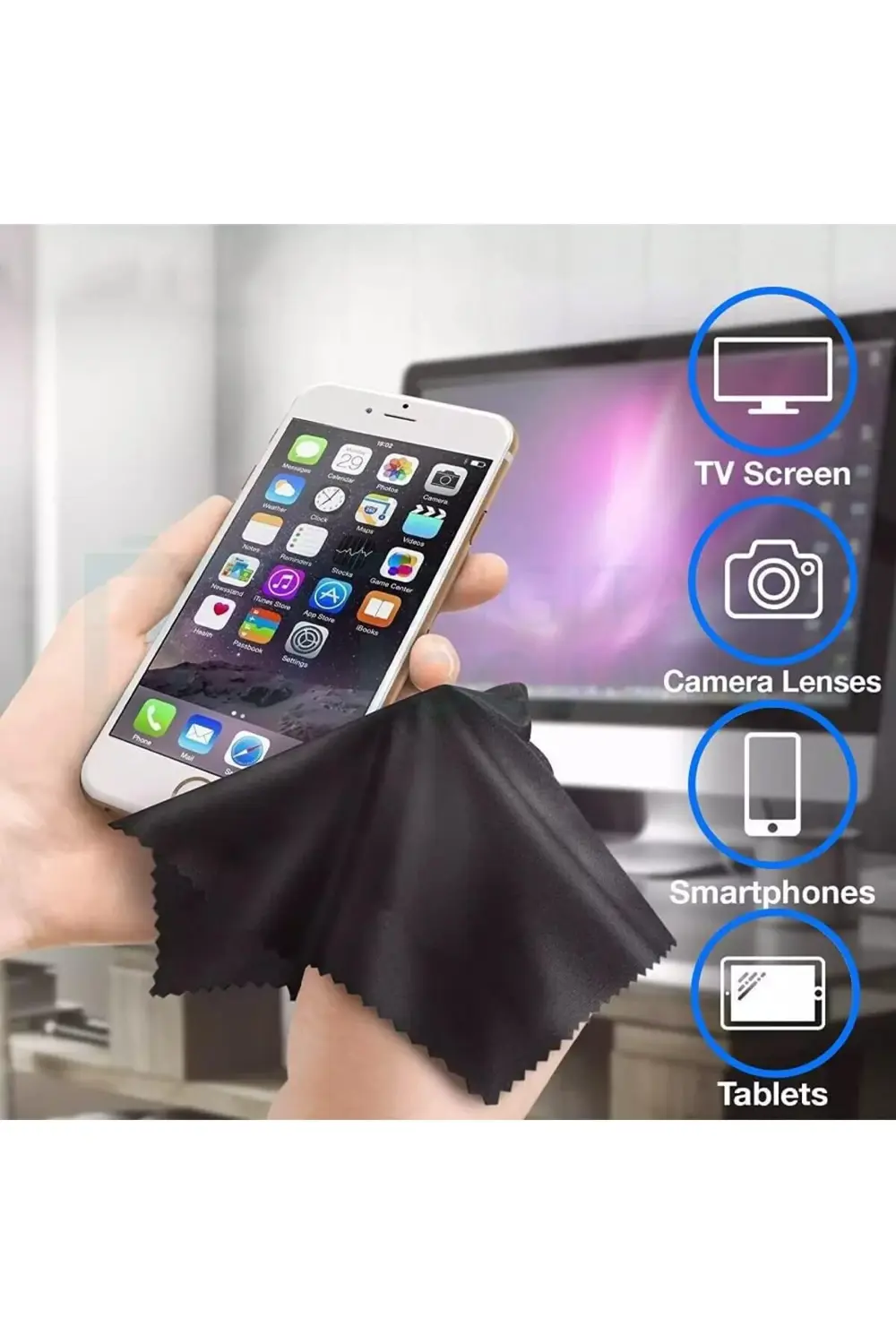 2’li Mikrofiber Temizlik Bezi | 30x30 cm | Çizmez – Leke Bırakmaz