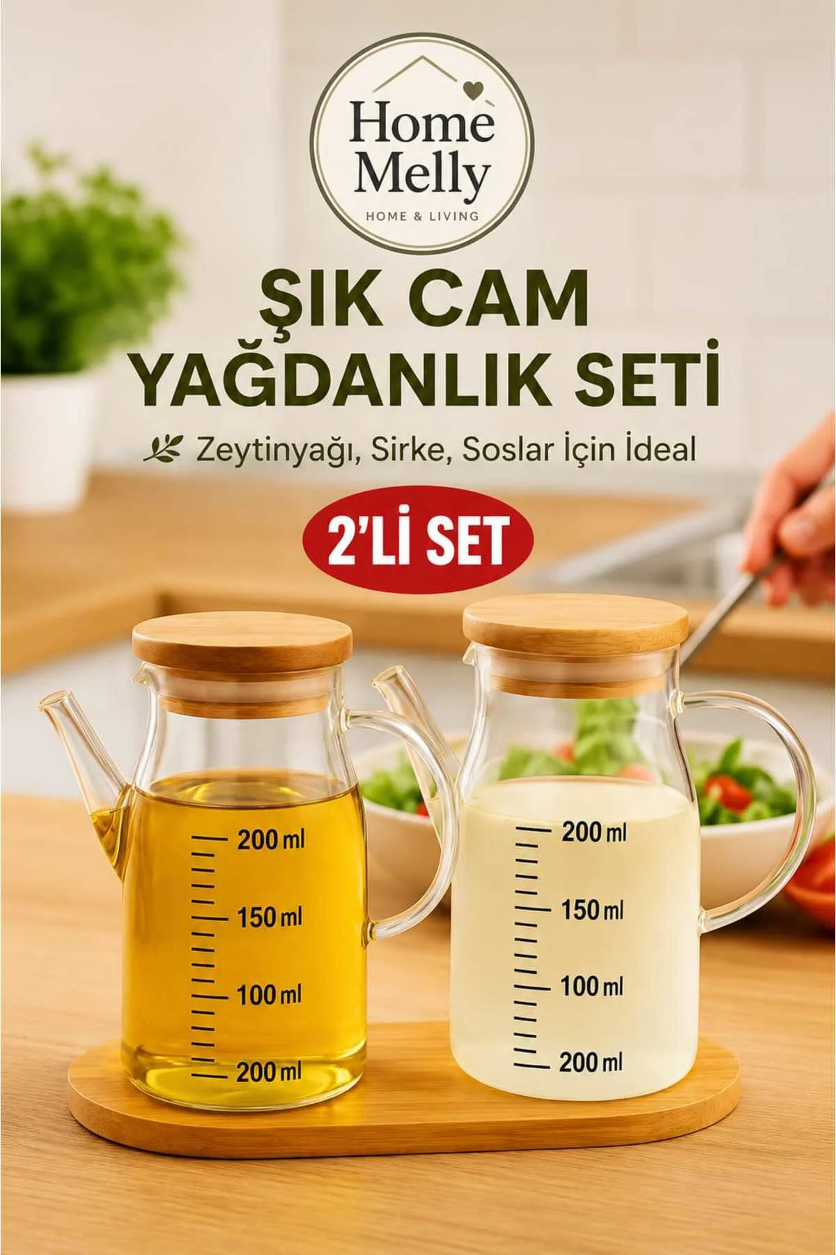 2'li Mini Yağdanlık Seti, Bambu Tabaklı Yağdanlık Fiyatı, Yorumları ve Özellikleri