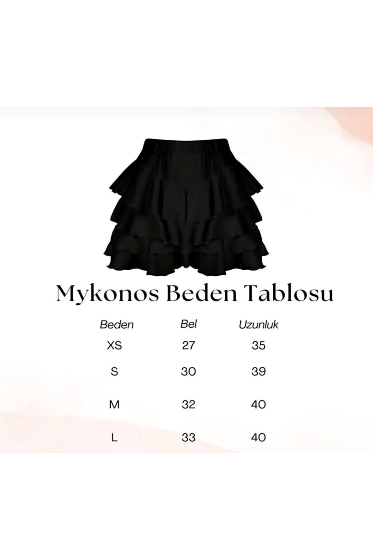 Moda Armanc 2'Li Mykonos Etek Siyah Ve Beyaz