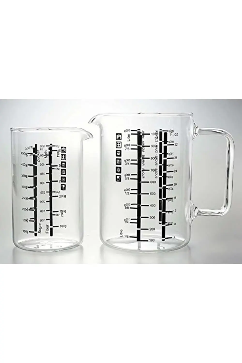 2'Li Ölçü Kabi Seti Kapasite 0,50/1,00 Lt 120X134-150X150 Mm 1185