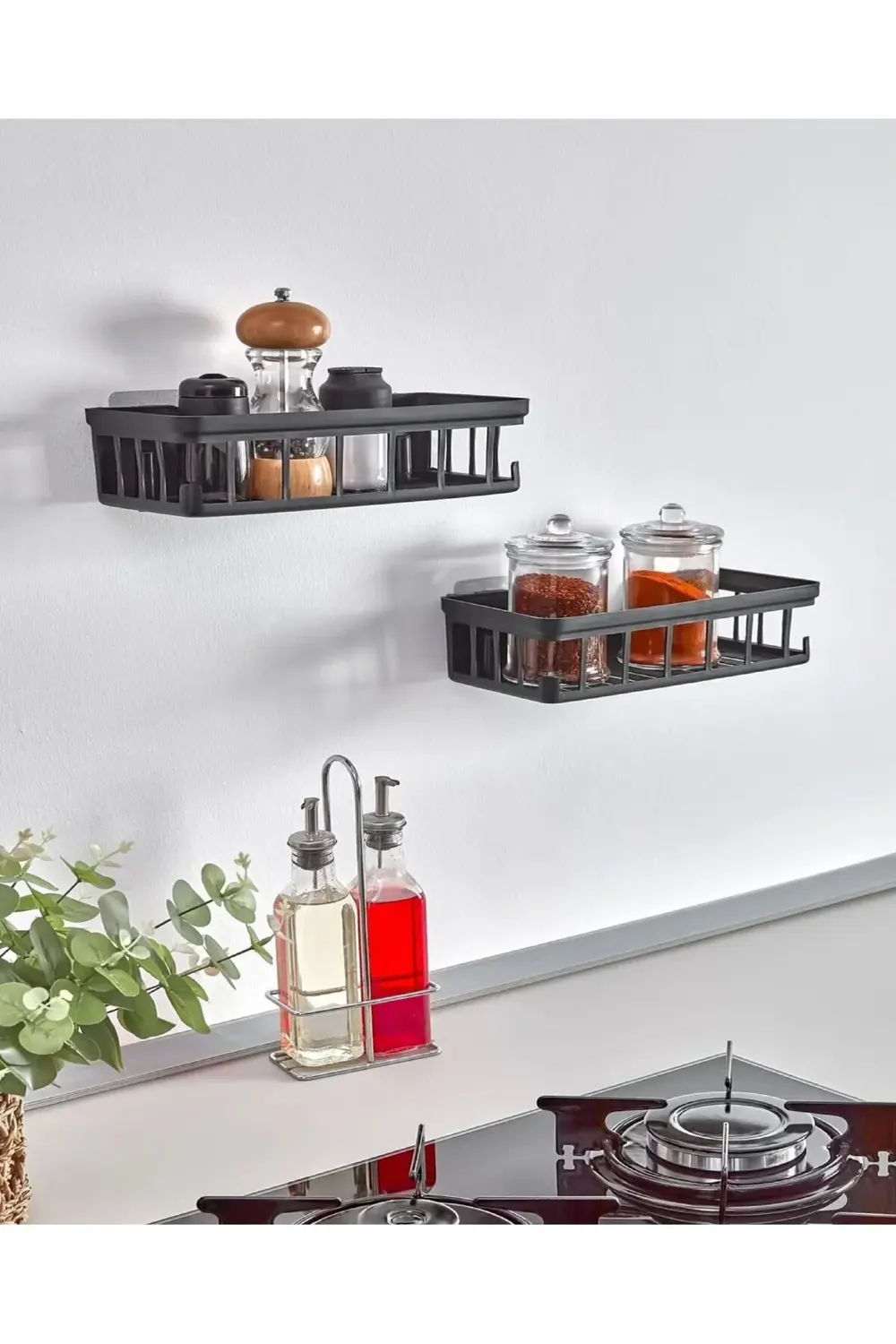 2'li Oslo Banyo Düzenleyici Şampuanlık Sabunluk 2 Li Set Kendinde