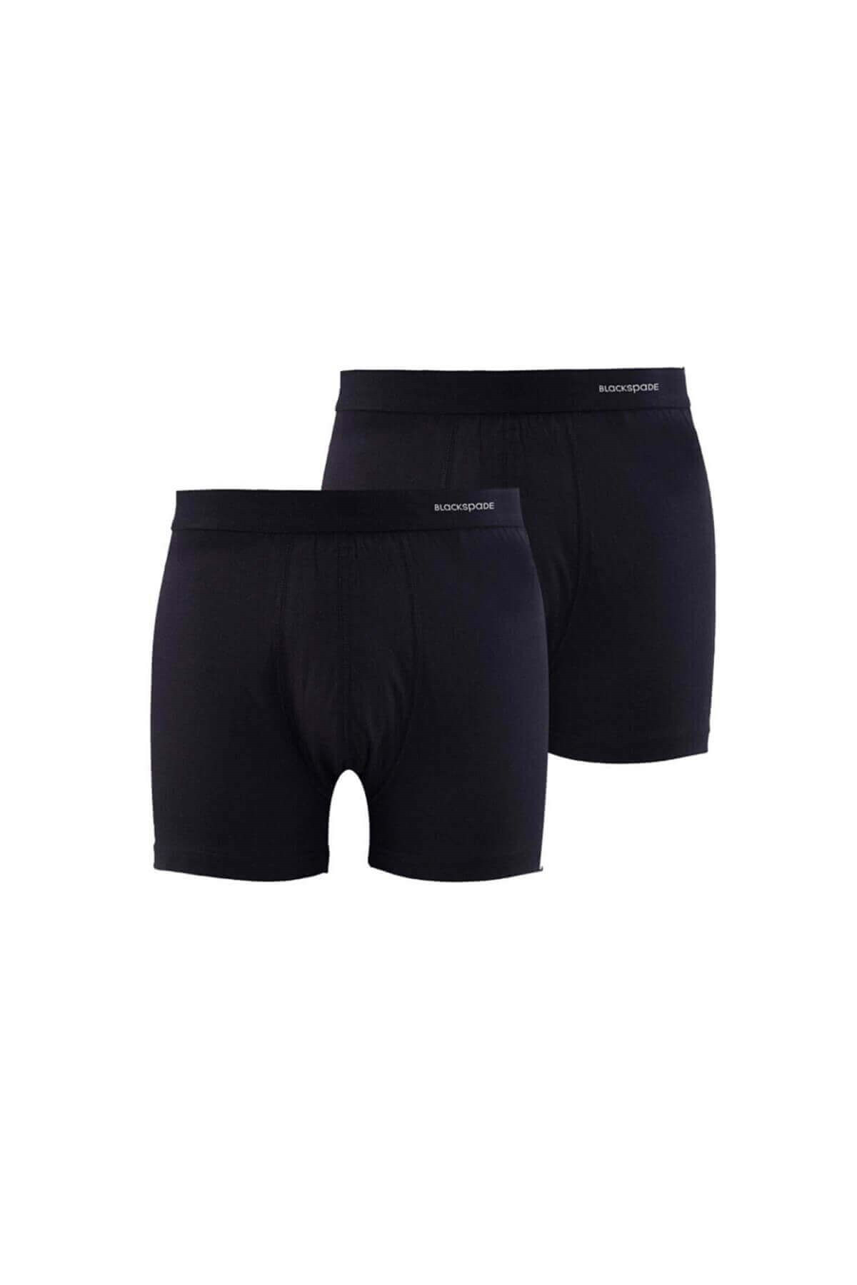 Blackspade 2'Li Paket %100 Pamuk Erkek Rahat Kesim Boxer