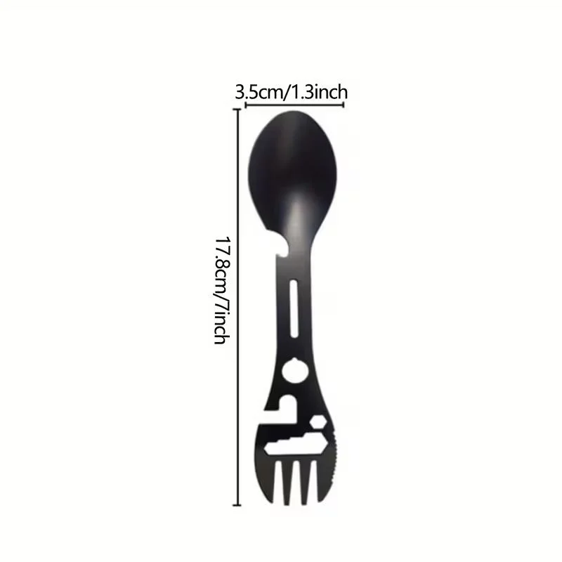2'li Paket 5 Fonksiyonlu Paslanmaz Çelik Taktiksel Spork Seti 2'li Paket 5 Fonksiyonlu Paslanmaz Çelik Taktiksel Spork Seti