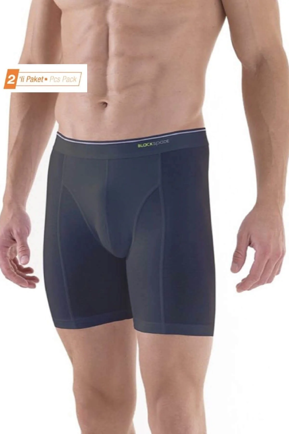 2'li Paket %92 Pamuk Uzun Erkek Boxer