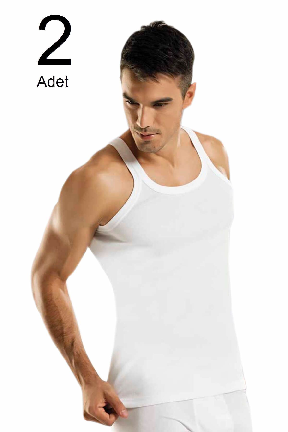 2'li Paket Ince Askılı Erkek Atlet