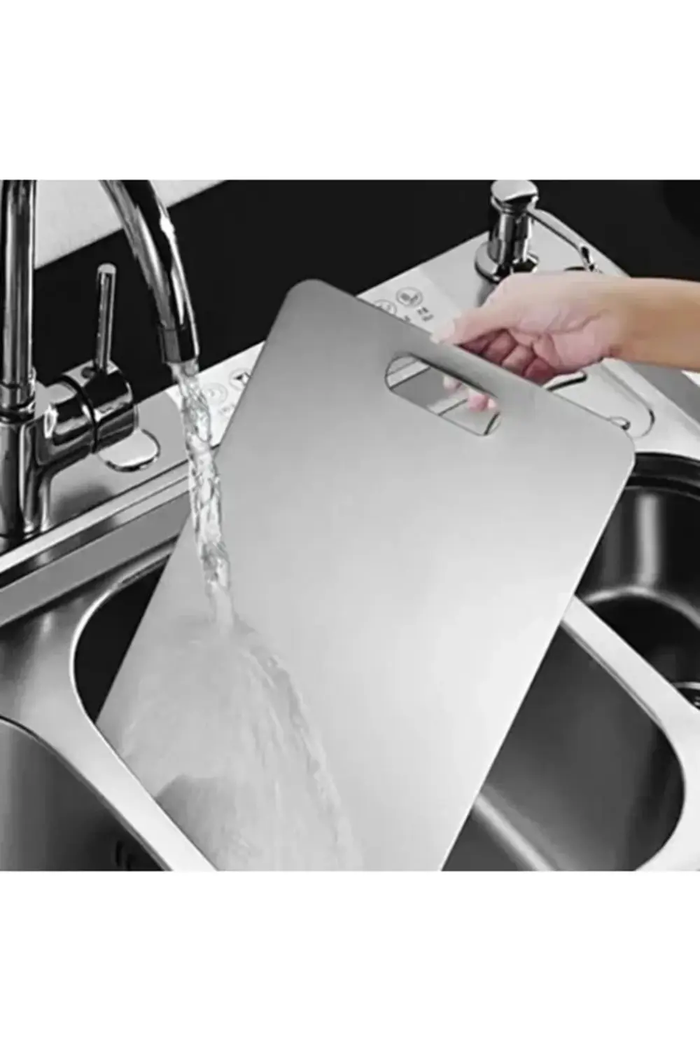 2'li Paslanmaz Çelik Kesim Panosu Seti