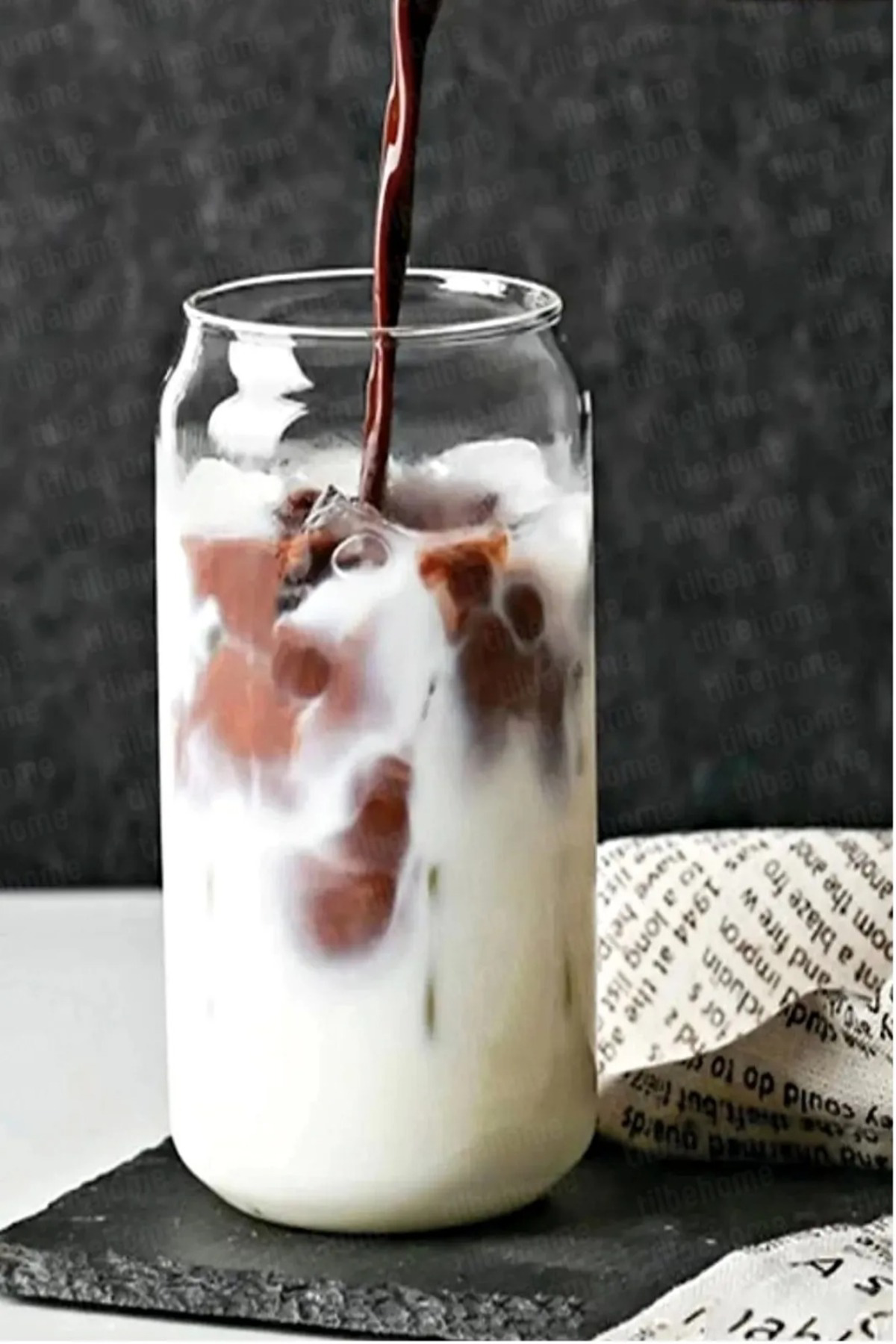 Elif Aksesuar 2Li Pipetli Kola Kutusu Şeklinde Bardak Süt Çay Kahve Su Sunum Ba