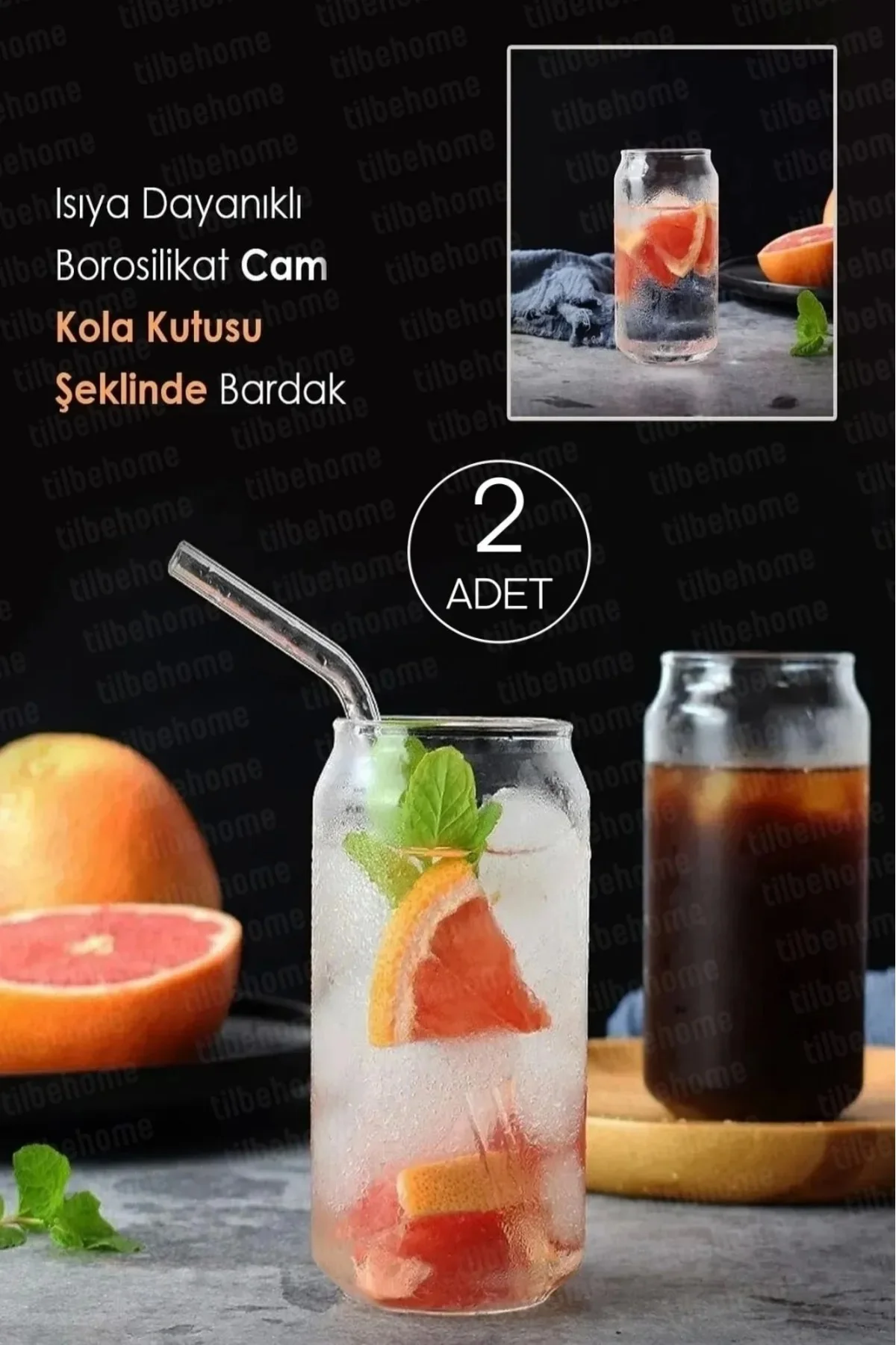 2li Pipetli Kola Kutusu Şeklinde Bardak Süt Çay Kahve Su Sunum Ba