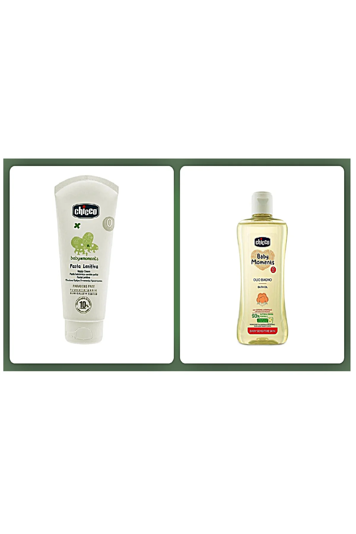 2'li Pişik Önleyici Krem & Baby Moments Doğal Masaj Yağı