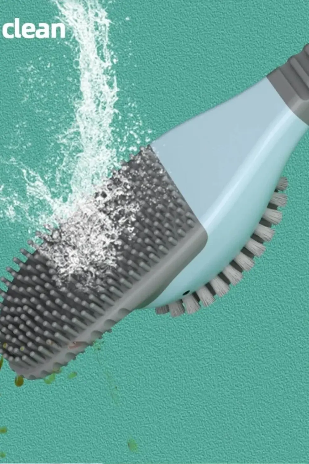 2'li  Plastik Slikon Tuvalet Temizleme Fırçası Wc Fırçası Klozet