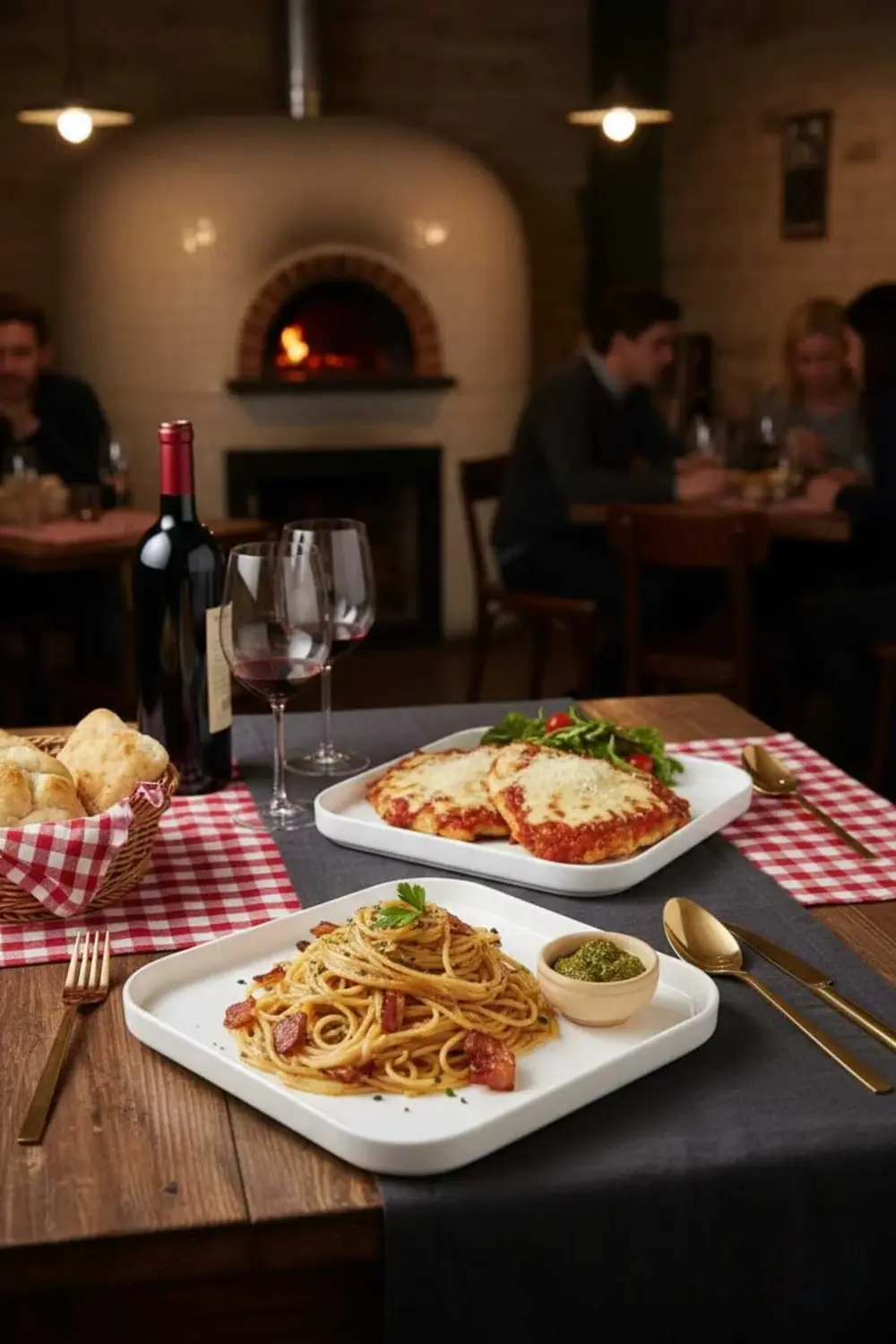 2’li Porselen Kare Servis ve Kahvaltı Tabağı Seti 25x25 cm – Şık