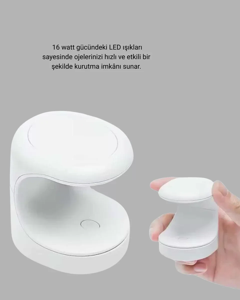2’li Profesyonel Tırnak Bakım Seti: Ergonomik Tırnak Matkabı ve LED Oje Kurutucu