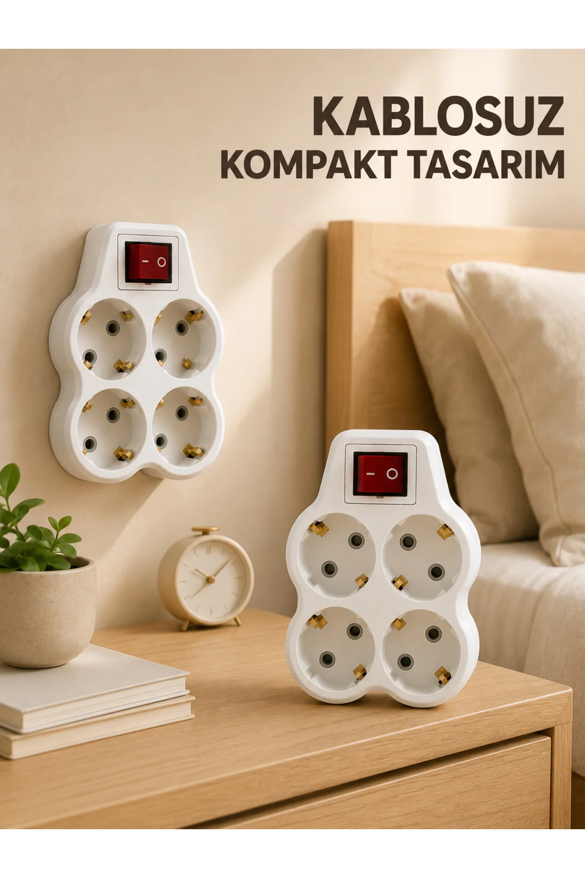 2’Li Set 4’Lü Priz Çoklayıcı Açma Kapama Anahtarlı Direkt Prize Takılan Adaptör 2’Li Set 4’Lü Priz Çoklayıcı Açma Kapama Anahtarlı Direkt Prize Takılan Adaptör
