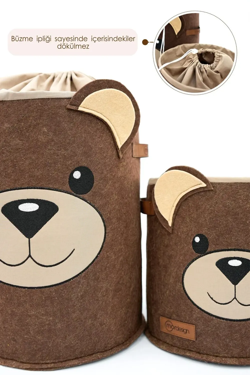 2'li Set, Çocuk Saklama Kutusu,Dolap İçi Çamaşır/Oyuncak Düzenley