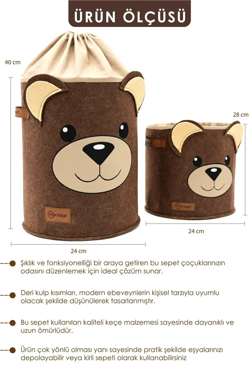 2'li Set, Çocuk Saklama Kutusu,Dolap İçi Çamaşır/Oyuncak Düzenley