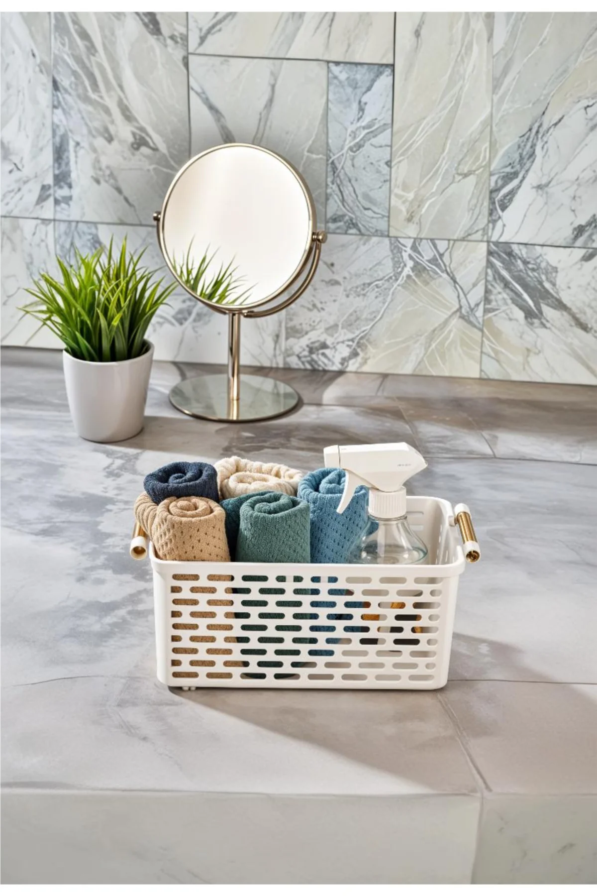 2'li Set Çok Amaçlı Şık Organizer Plastik Sepet, Buzdolabı ve Ban 2'li Set Çok Amaçlı Şık Organizer Plastik Sepet, Buzdolabı ve Ban