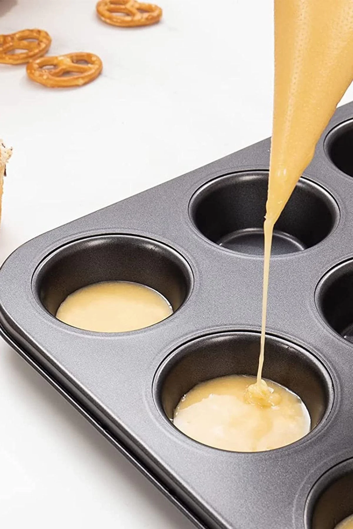 2'Lİ SET Muffin Kalıbı 12li Fırın Mini Kek Browni Kekstra Kalıbı Cupcake  ülü