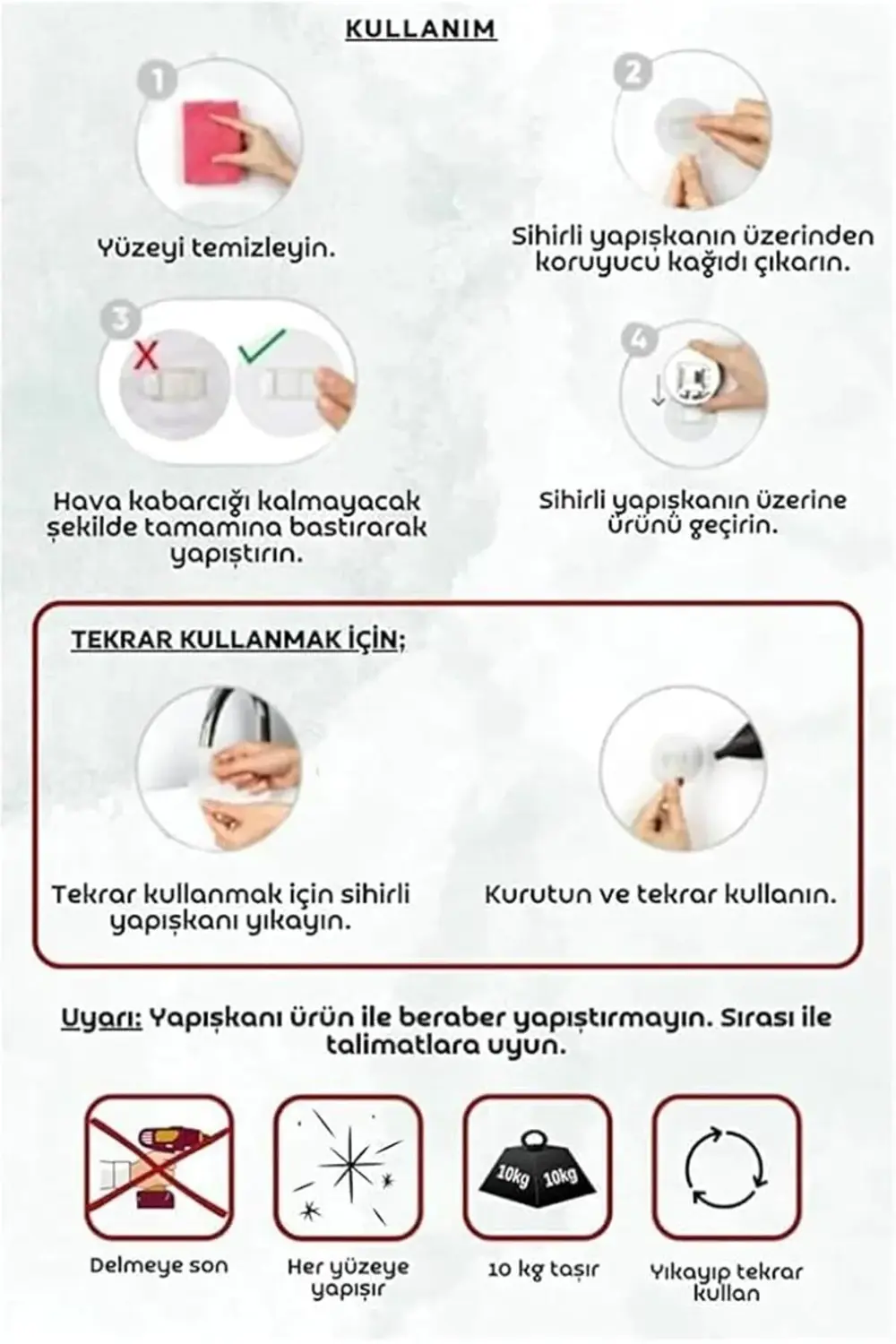 2'li Set, Pratik Ve Şık Yapışkanlı Banyo Şampuanlık Ile Banyonuzd