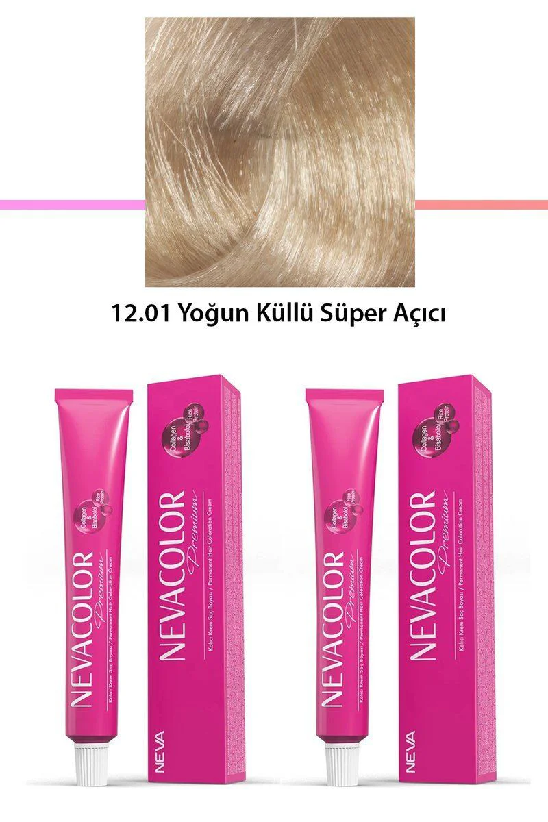 2'li Set Premium 12.01 Yoğun Küllü Süper Açıcı Kalıcı Krem Saç Boyası - 2 x 50 g Tüp Fiyatı, Yorumları ve Özellikleri