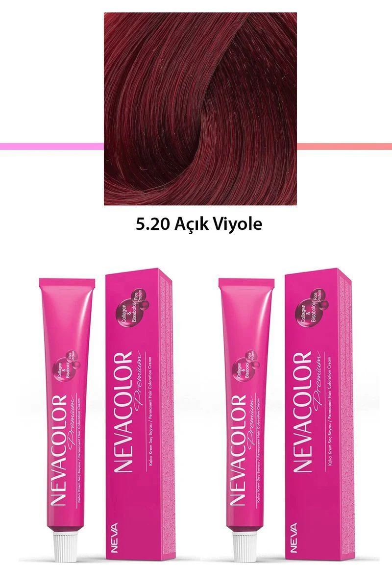 2'li Set Premium 5.20 Açık Viyole Kalıcı Krem Saç Boyası – Saçlarınıza Parlaklık ve Bakım Fiyatı, Yorumları ve Özellikleri