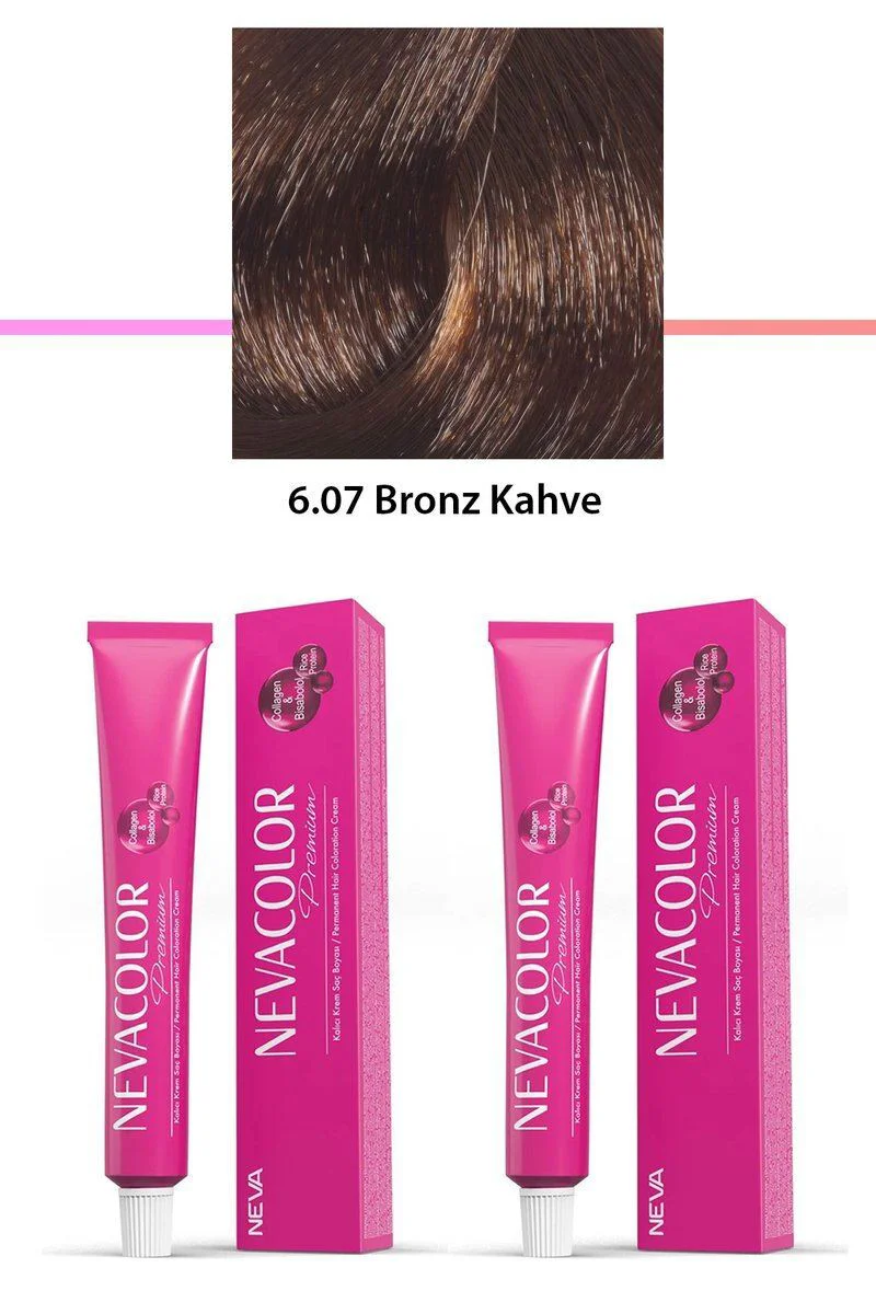 2'li Set Premium 6.07 Bronz Kahve Kalıcı Krem Saç Boyası - 2x50g Fiyatı, Yorumları ve Özellikleri
