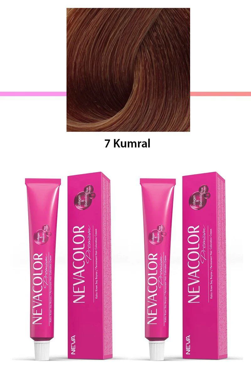 2'li Set Premium 7 Kumral Kalıcı Krem Saç Boyası | Bisabolol & Kolajen Destekli | 2x50g Fiyatı, Yorumları ve Özellikleri
