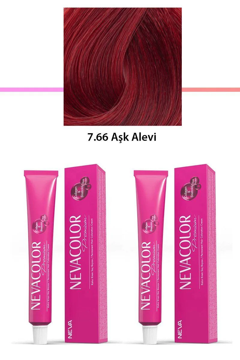 2'li Set Premium 7.66 Aşk Alevi - Kalıcı Krem Saç Boyası 2x50g Fiyatı, Yorumları ve Özellikleri